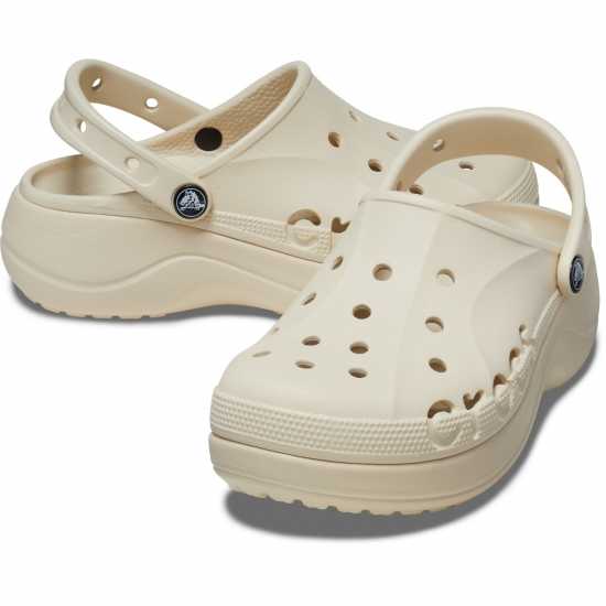 Crocs Baya Platform Clog Womens Зимно бяло 