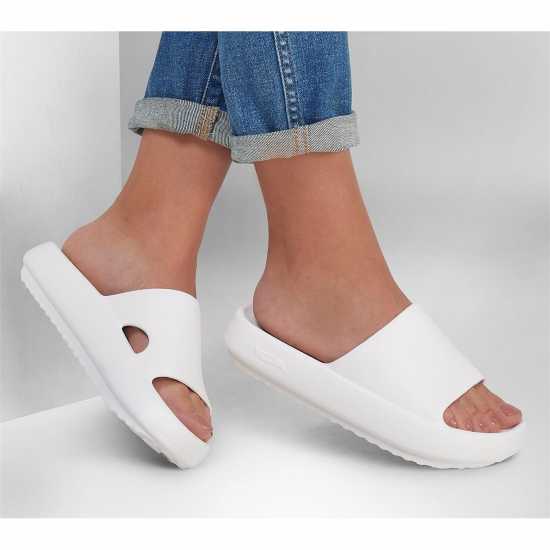 Skechers Arch Fit Horizon Slider Slippers Womens White Чехли