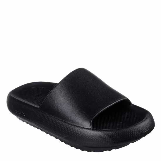 Skechers Arch Fit Horizon Slider Slippers Womens Black/Black Чехли