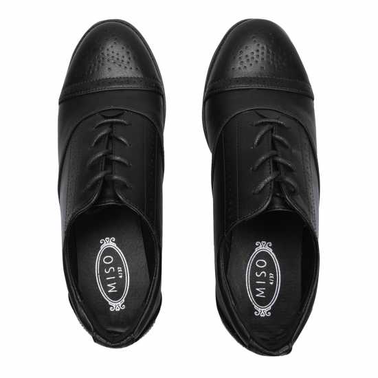 Miso Дамски Обувки Оксфорд Bobbi Ladies Brogues Черно Дамски обувки