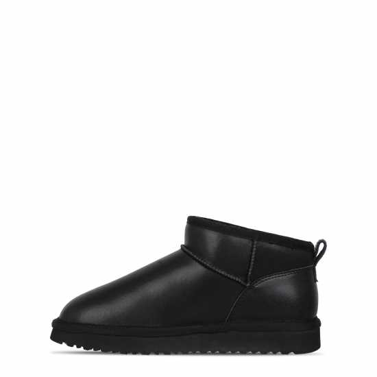 Ботуши С Топла Подплата Jack Wills Low Snug Boots Черна кожа 