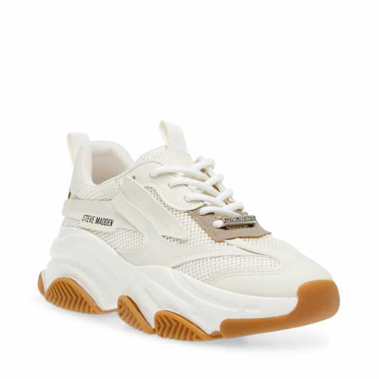 Steve Madden Possession E Trainers Womens Бяло/Гума 