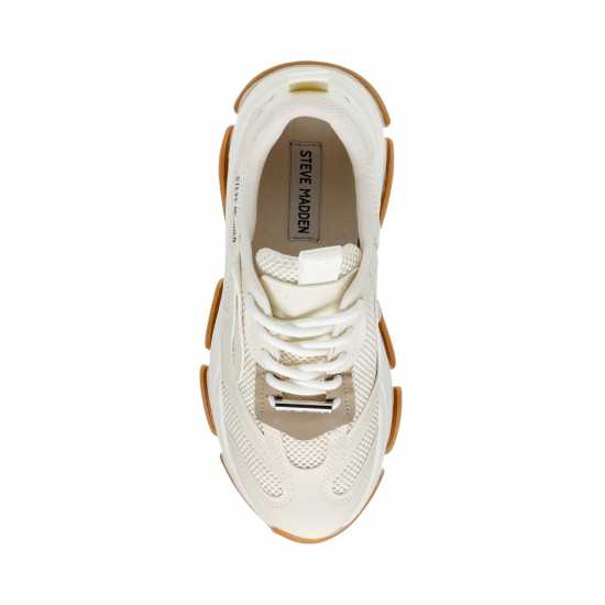 Steve Madden Possession E Trainers Womens Бяло/Гума 