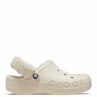 Crocs Baya Lined Fuzz-Strap Clogs Womens Зимно бяло Чехли