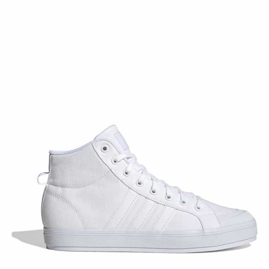 Adidas Bravada 2.0 Lifestyle Skateboarding Canvas Mid-Cut Shoes Mens Три бяло Мъжки текстилни маратонки и платненки