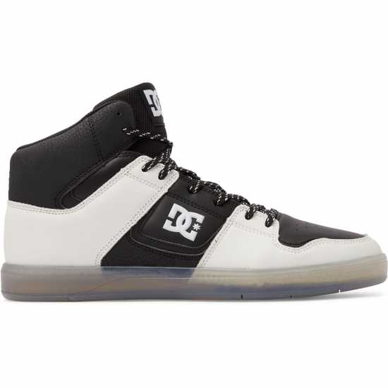 Dc Cure High Top Trainers Mens Черно/Крем Мъжки високи кецове