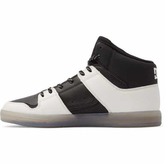 Dc Cure High Top Trainers Mens Черно/Крем Мъжки високи кецове