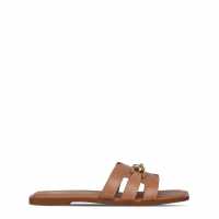 Biba Flat Chain Sandal Кафяво 