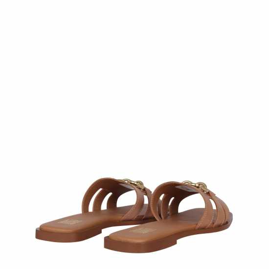 Biba Flat Chain Sandal Кафяво 