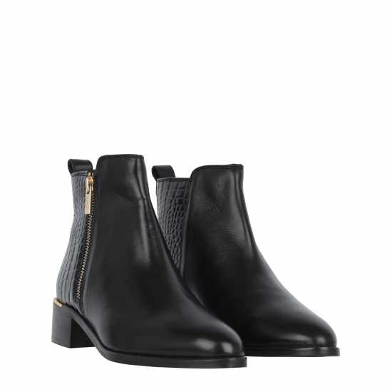 Biba Боти Zip Flat Ankle Boots Черно Дамски ботуши