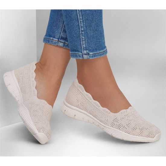 Skechers Open Crochet Knit Loaferw Air-Coole Loafers Womens Нат Кнт Дамски обувки