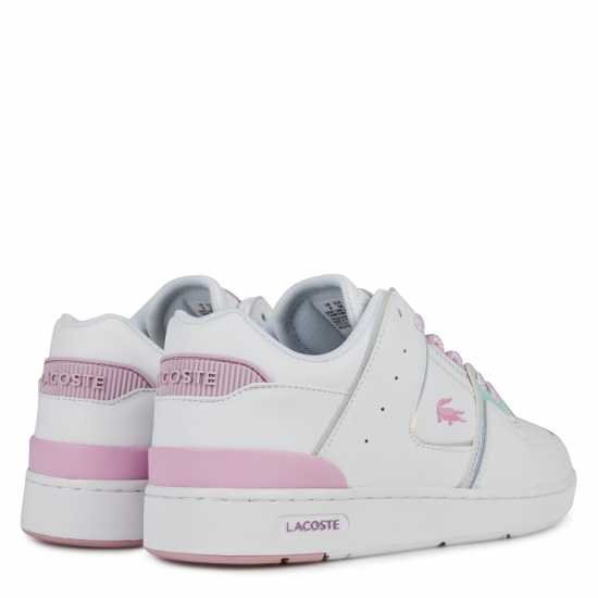 Lacoste Court Cage Trainers Бяло/Розово 