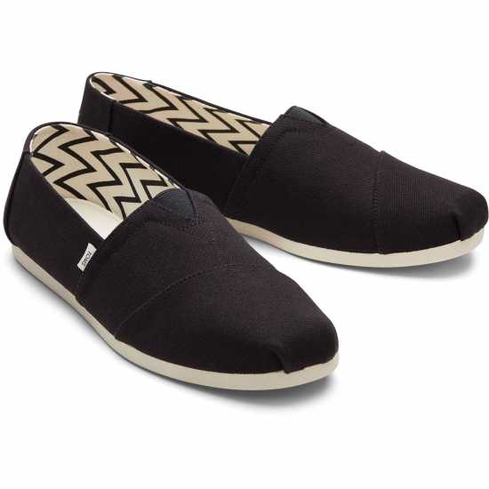 Toms Платнени Обувки Alpargata Canvas Shoes Черно/Бяло 