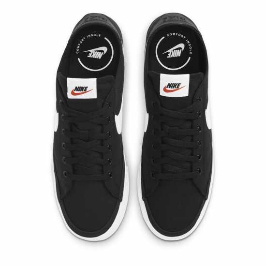 Nike Court Legacy Canvas Men's Shoes Black/White Мъжки текстилни маратонки и платненки