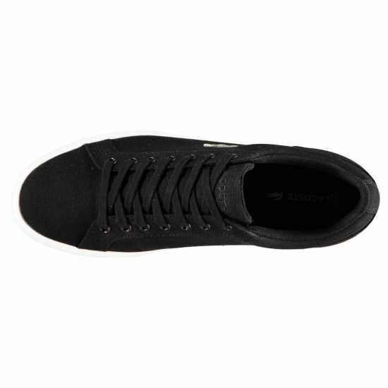 Lacoste Lerond Canvas Trainers Черно 