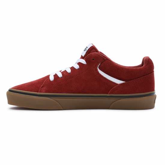 Vans Seldan Trainers Mens Red Мъжки текстилни маратонки и платненки