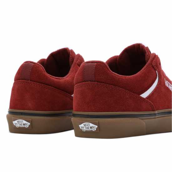 Vans Seldan Trainers Mens Red Мъжки текстилни маратонки и платненки