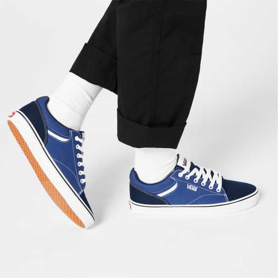 Vans Seldan Trainers Mens Морска синьо Мъжки текстилни маратонки и платненки