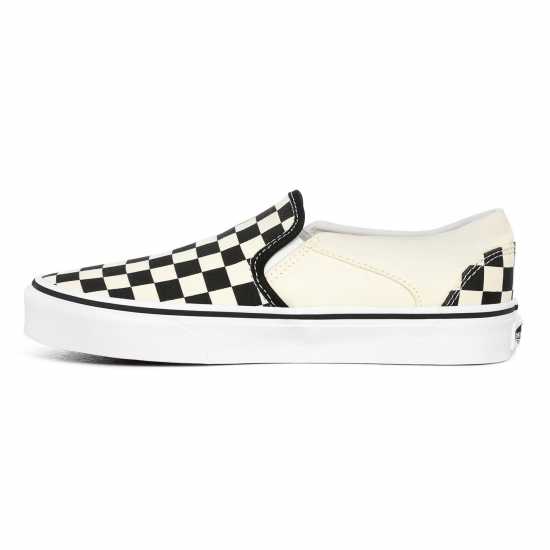 Vans Маратонки Без Връзки Asher Slip On Trainers Womens Chkrbrd Blk/Wht 