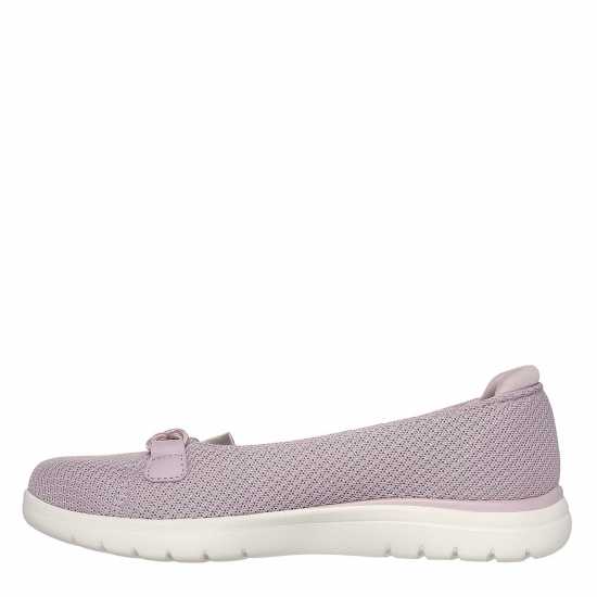 Skechers Mesh Skimmer W Satin Gore & Knot De Canvas Trainers Womens ЛАВ Дамски платненки и гуменки