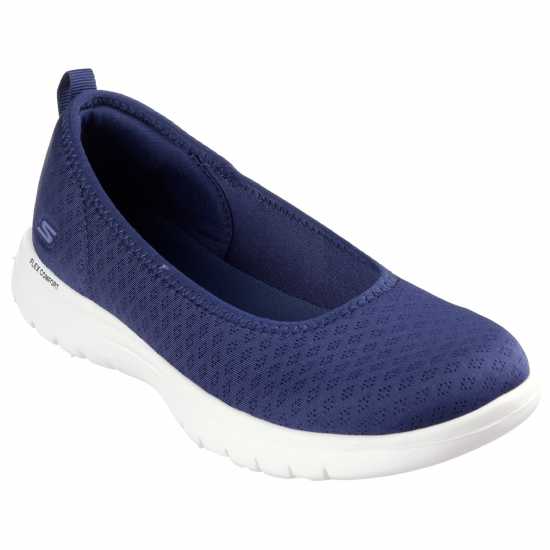 Skechers On-The-Go Flex - Siena Canvas Trainers Womens NVW Дамски платненки и гуменки