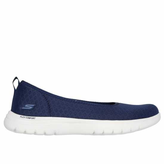 Skechers On-The-Go Flex - Siena Canvas Trainers Womens NVW Дамски платненки и гуменки