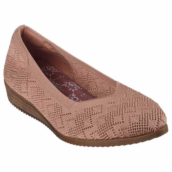 Skechers Cleo Sawdust - With Grace Canvas Trainers Womens  Дамски платненки и гуменки