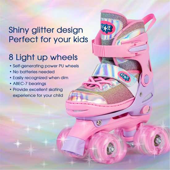 Star Glide Kids Roller Skates With Led Wheels  Детски маратонки