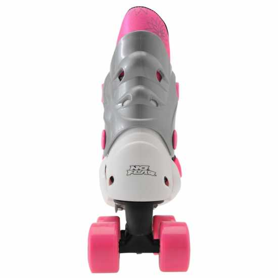 No Fear Ролкови Кънки Момичета Quad Skates Girls White/Pink Детски ролкови кънки