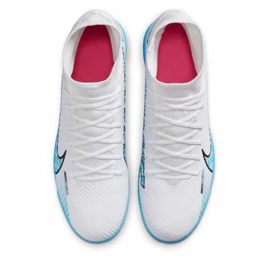 Nike Mercurial Superfly Club Df Astro Turf Trainers White/Blue/Pink Футболни стоножки