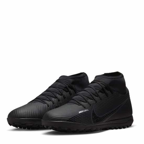 Nike Mercurial Vapor 15 Club Astro Turf Football Boots Blk/Grey/White Футболни стоножки