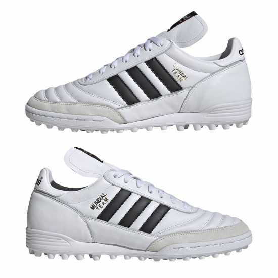 Adidas Mundial Team Astro Turf Football Boots White/Black Футболни стоножки