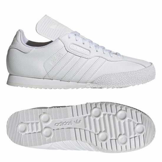 Adidas Мъжки Маратонки Samba Super Mens Trainers Бяло Мъжки високи кецове