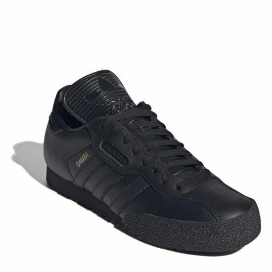 Adidas Мъжки Маратонки Samba Super Mens Trainers Черно/Черно/Златно Мъжки високи кецове