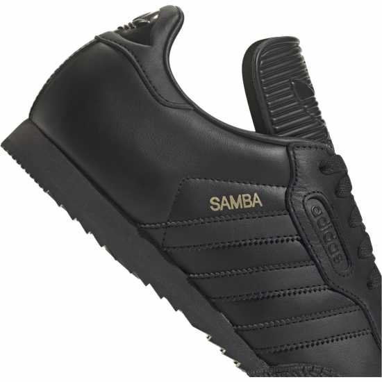 Adidas Мъжки Маратонки Samba Super Mens Trainers Черно/Черно/Златно Мъжки високи кецове