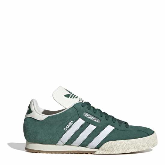 Adidas Мъжки Велурени Маратонки Originals Samba Suede Trainers Mens Зелено/Бяло Мъжки високи кецове