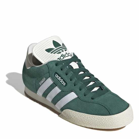 Adidas Мъжки Велурени Маратонки Originals Samba Suede Trainers Mens Зелено/Бяло Мъжки високи кецове