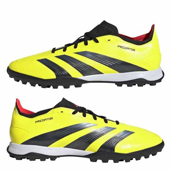 Adidas Predator 24 League Low Turf Football Boots Жълто/Черно/Червено Футболни стоножки