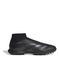 Adidas Predator 24 League Laceless Turf Boots Основно Черно/Карбон Футболни стоножки