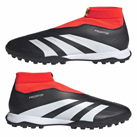 Adidas Predator 24 League Laceless Turf Boots Основен черен/Ftwr Футболни бутонки