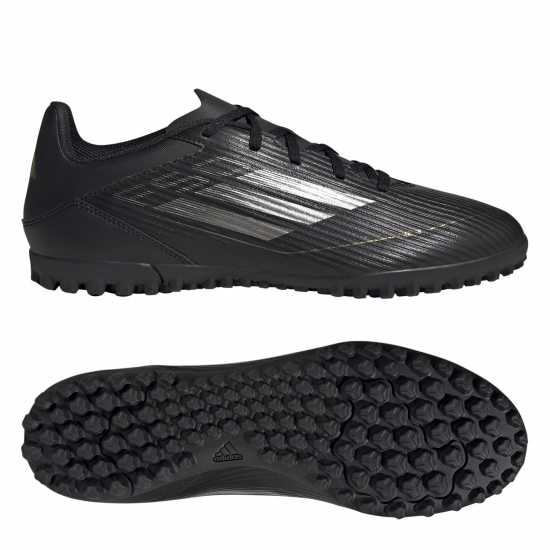 Adidas F50 Club Astro Turf Football Boots Черно/сребро Футболни стоножки