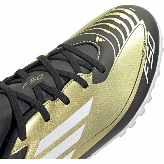 Adidas F50 Club Astro Turf Football Boots Злато/Черно Футболни стоножки