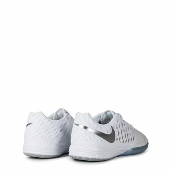 Nike Lunargato Ii Indoor Court Low Top Football Shoes Бяло/хром 