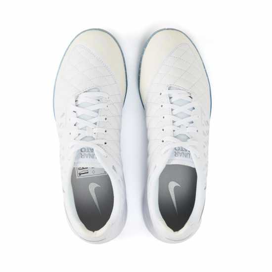 Nike Lunargato Ii Indoor Court Low Top Football Shoes Бяло/хром 