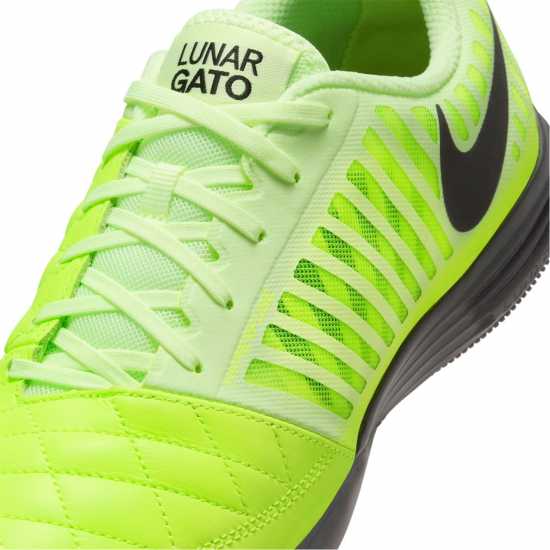 Nike Lunargato Ii Indoor Court Low Top Football Shoes Черно/Волт 