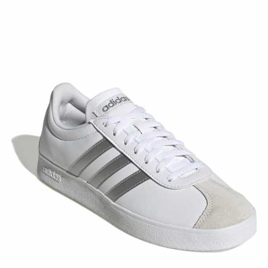 Adidas Vl Court Base Shoes Womens Бяло/сребро Дамски маратонки