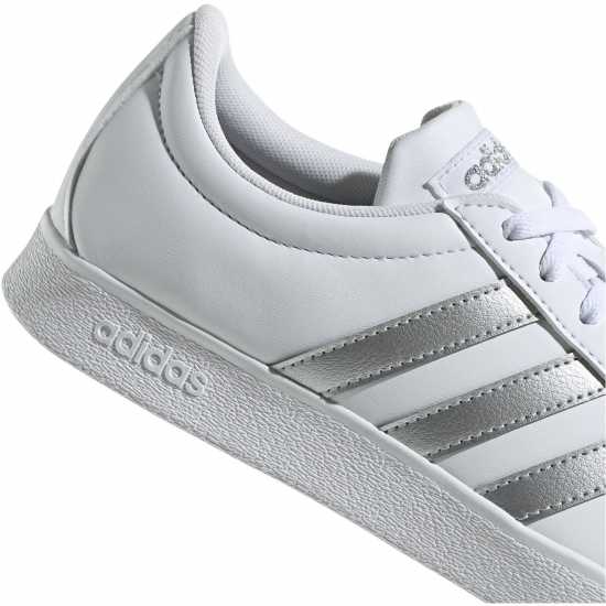 Adidas Vl Court Base Shoes Womens Бяло/сребро Дамски маратонки