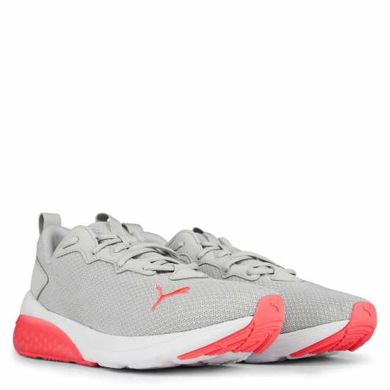 Puma Мъжки Маратонки За Бягане Cell Vive Womens Running Trainers Сиво/Розово Дамски маратонки