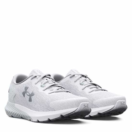 Under Armour Armour Charged Rogue 3 Trainers Womens White/Grey Mist Дамски високи кецове