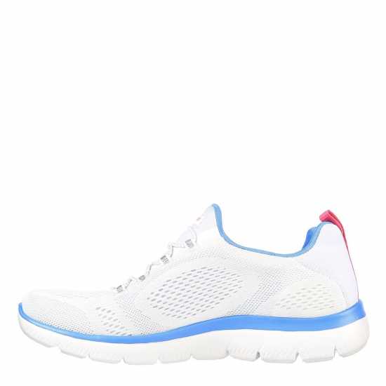 Skechers Engineered Mesh Bungee Slip-On W M Runners Womens Бяло/Розово Дамски маратонки